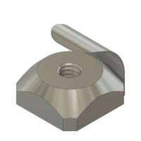 MODULAR SOLUTIONS ZINC PLATED FASTENER<BR>M3 SQUARE NUT W/POSITION FIX